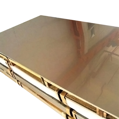 La bobine d'acier inoxydable de Pvd a enduit Rose Golden Mirror Pvdf Pe titanique en bronze