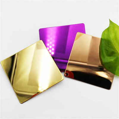 Miroir titanique en bronze de Champagne Rose Golden 8K de bobine d'acier inoxydable de PVD